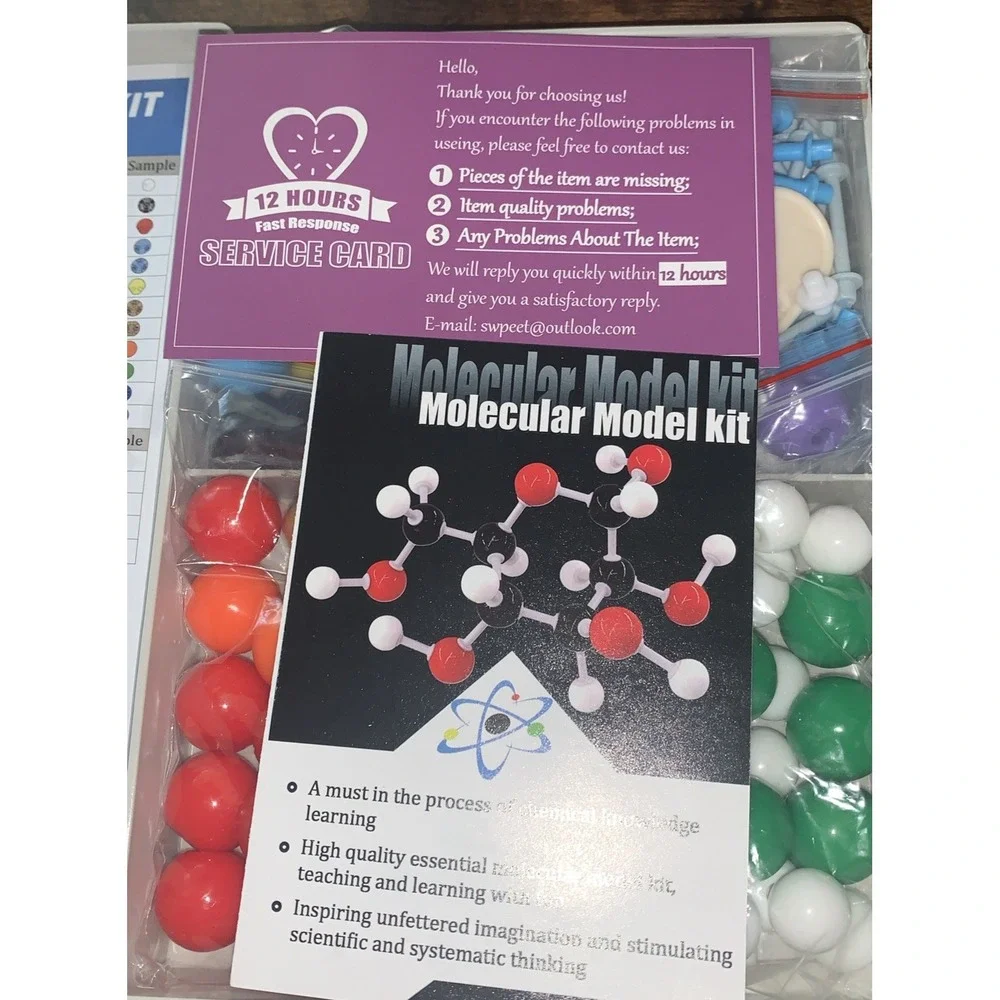200 Pc Organic Chemistry Molecular Model Student Teacher Science Kit Atoms Links
